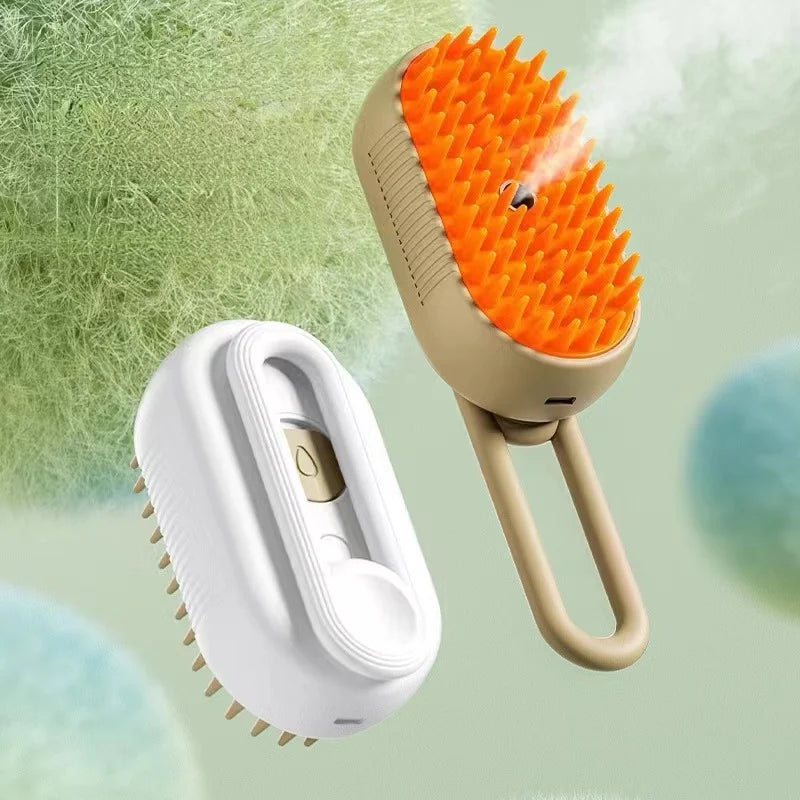 Dog Hair Brush Cat Hair Brush Electric Pet Cleaning Brush Steam