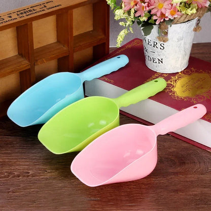 Multi-Color Pet Plastic Feeding Shovel Cat Food Spoon Dog Large