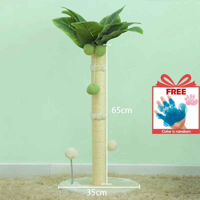 Cat Scratching Pos for Cats 65cm Tall Scratch Tree with Premium