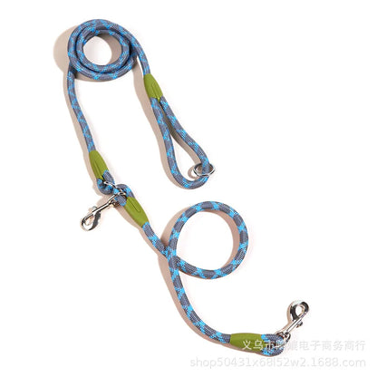 Reflective Nylon Leashes Pet Dogs Chain Traction Rope Leads for Running Dog