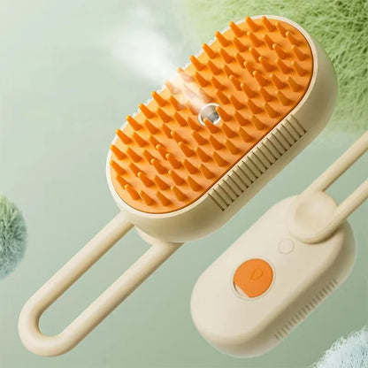 Dog Hair Brush Cat Hair Brush Electric Pet Cleaning Brush Steam