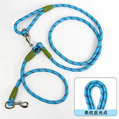 Reflective Nylon Leashes Pet Dogs Chain Traction Rope Leads for Running Dog