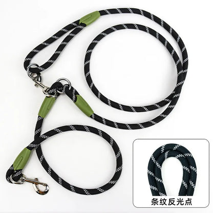 Reflective Nylon Leashes Pet Dogs Chain Traction Rope Leads for Running Dog