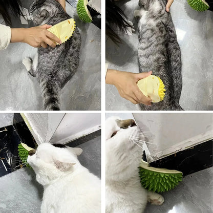 Cat Scratcher Massager for Cats Scratching Pets Brush Remove Hair Comb