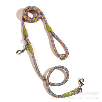 Reflective Nylon Leashes Pet Dogs Chain Traction Rope Leads for Running Dog