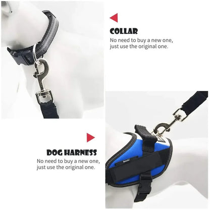 Adjustable Pet Cat Dog Car Seat  Belt Pet Seat Vehicle Dog Harness