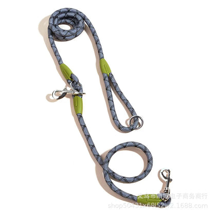 Reflective Nylon Leashes Pet Dogs Chain Traction Rope Leads for Running Dog