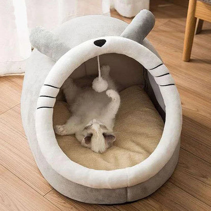 Pet Tent Cave Bed for Cats Small Dogs Self-Warming Cat Tent Bed Cat Hut