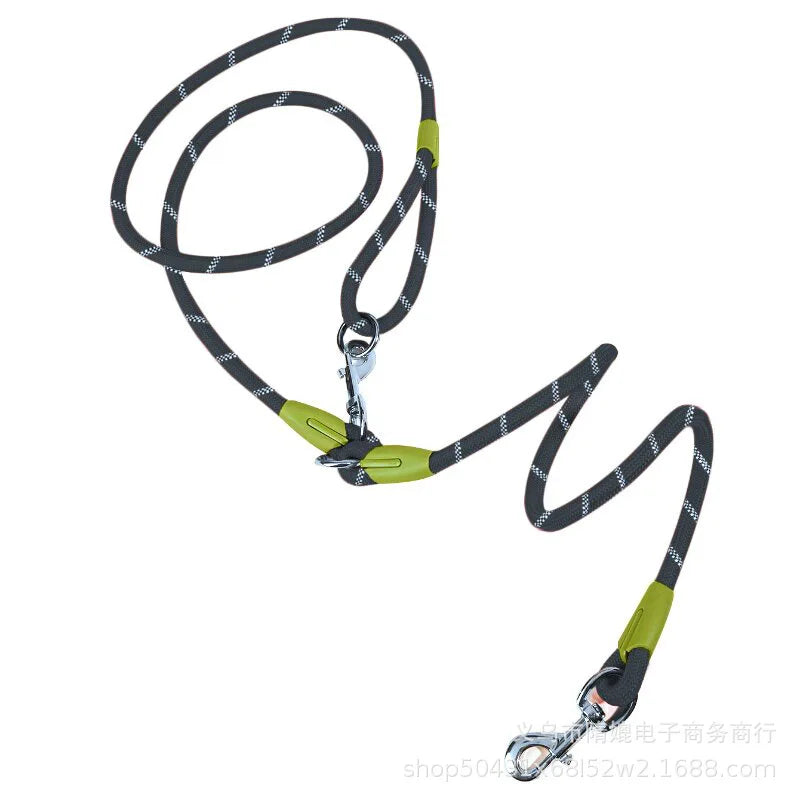 Reflective Nylon Leashes Pet Dogs Chain Traction Rope Leads for Running Dog