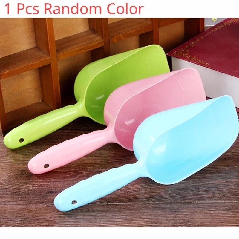 Multi-Color Pet Plastic Feeding Shovel Cat Food Spoon Dog Large